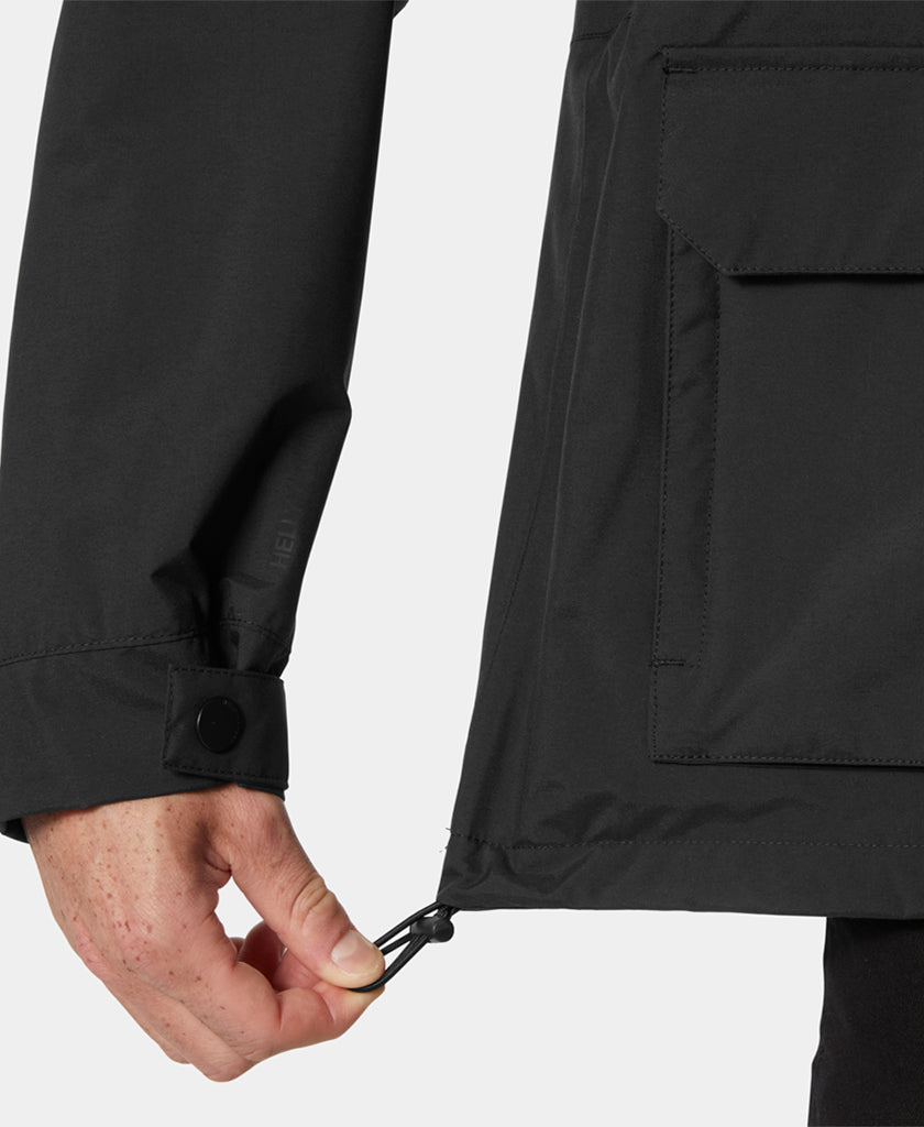 ESCAPE UTILITY RAIN JACKET, Black