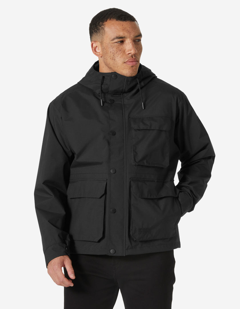 ESCAPE UTILITY RAIN JACKET, Black