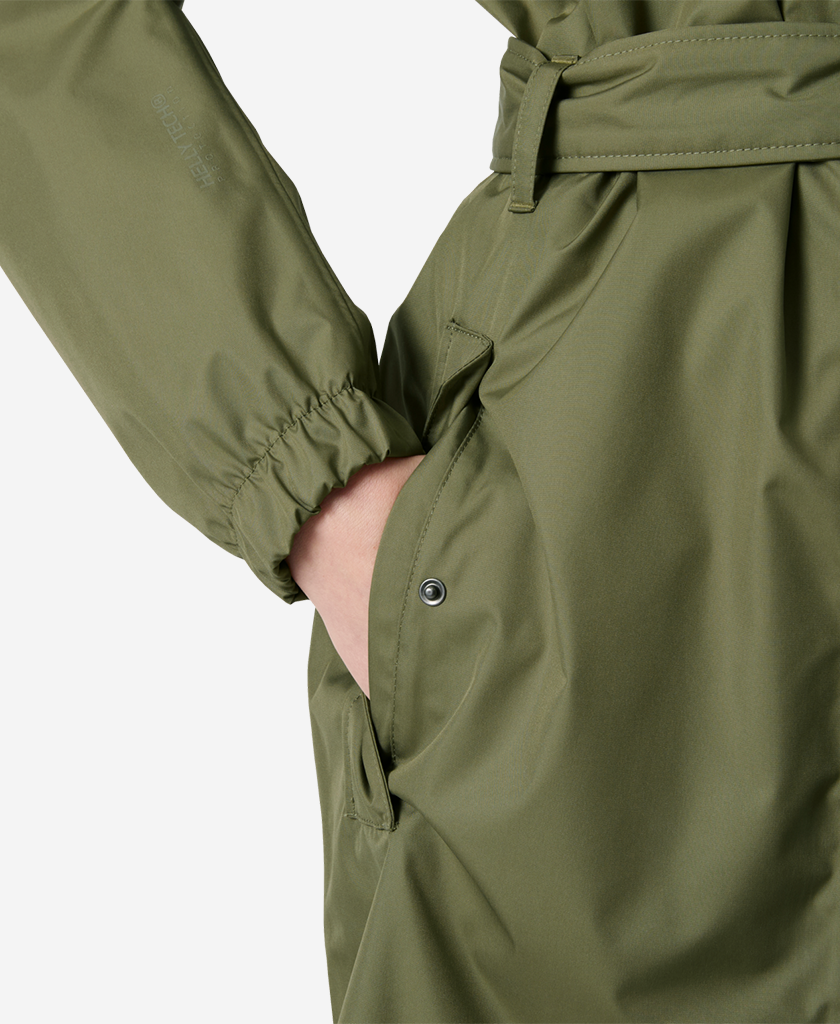 W HH CLASSICS TRENCH COAT, Lav Green