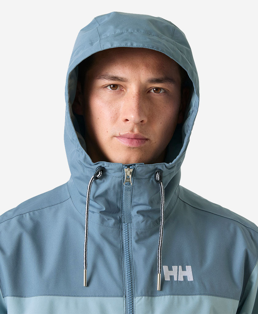 KOSTER RAIN JACKET, Washed Navy