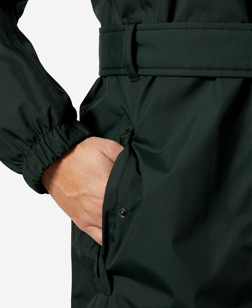 W HH CLASSIC INS TRENCH, Dark Jungle