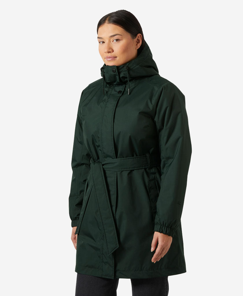 W HH CLASSIC INS TRENCH, Dark Jungle