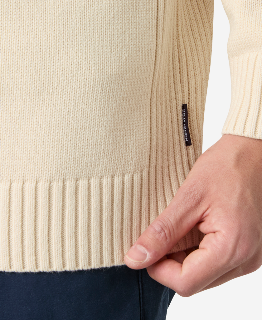 SMOEGEN 1/2 ZIP SWEATER, Cream