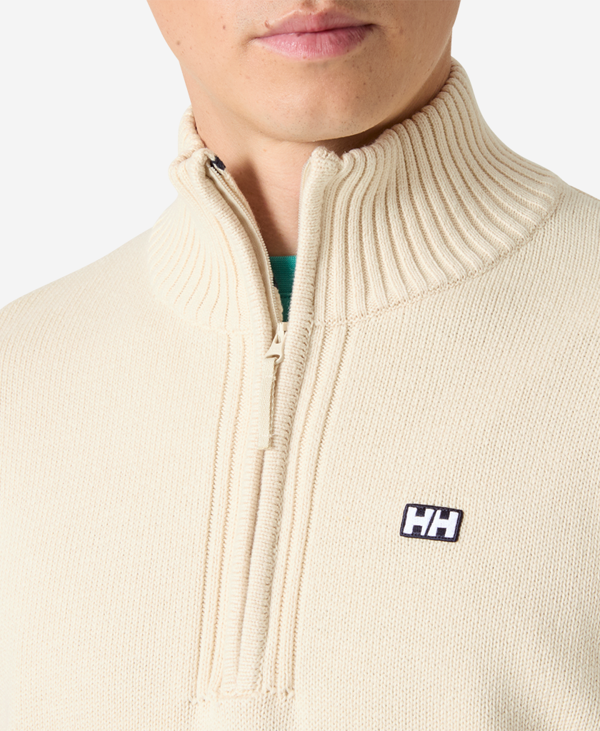 SMOEGEN 1/2 ZIP SWEATER, Cream