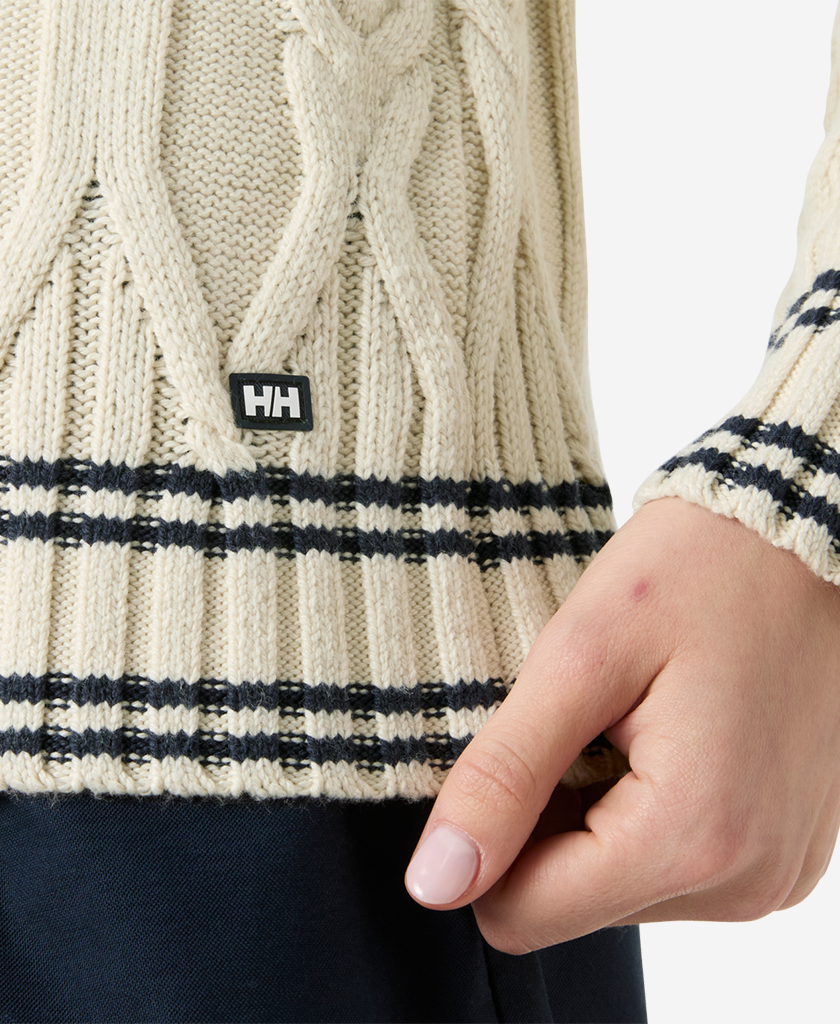 W POSITANO KNIT SWEATER, Cream