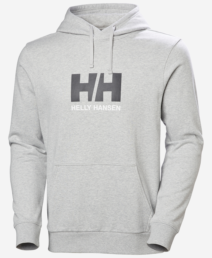 HH LOGO HOODIE, Grey Melange