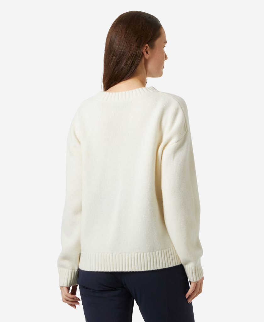 W BLISS SKI KNIT SWEATER, Cream