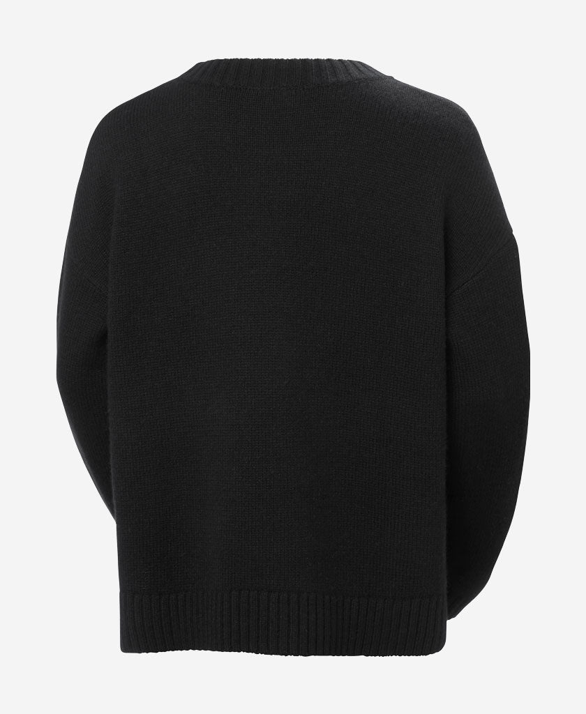 W BLISS SKI KNIT SWEATER, Black