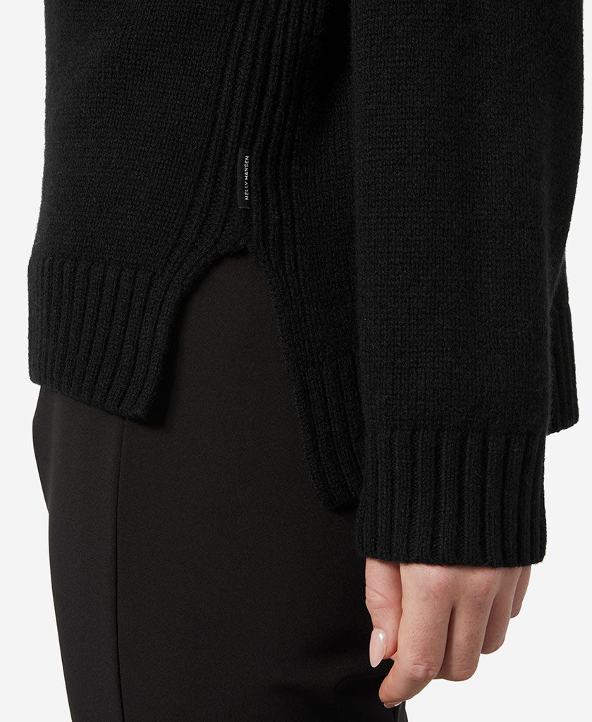 W BLISS SKI KNIT SWEATER, Black