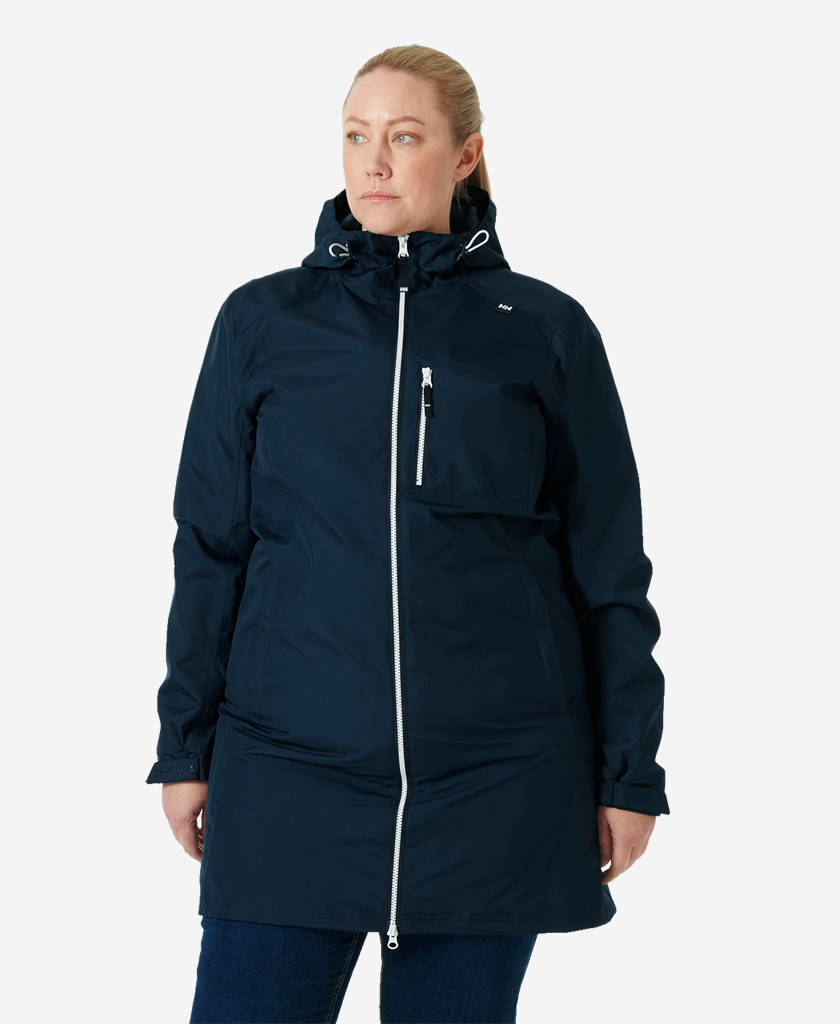 W LONG BELFAST JACKET, Navy