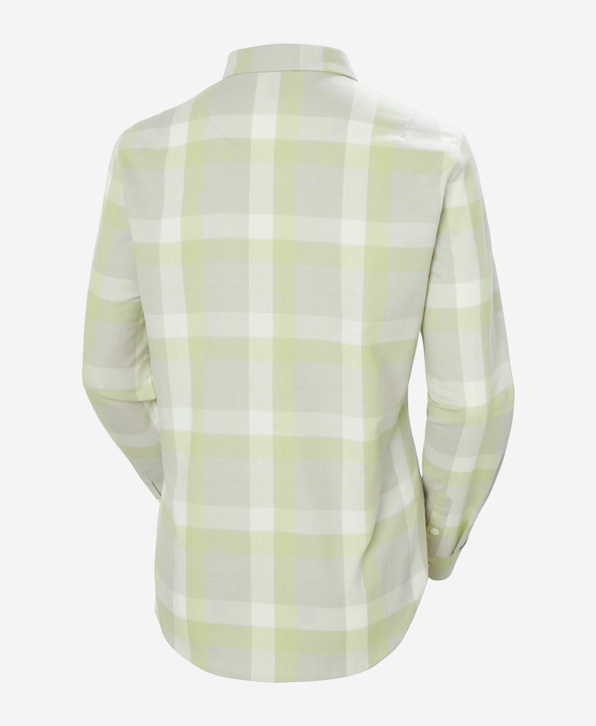 W LOKKA ORGANIC FLANNEL LS SHIRT, Iced Matcha