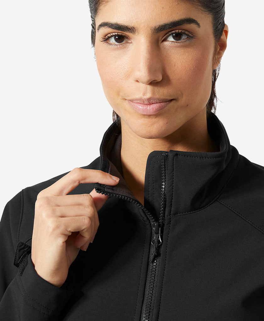 W PARAMOUNT SOFTSHELL JACKET, Black