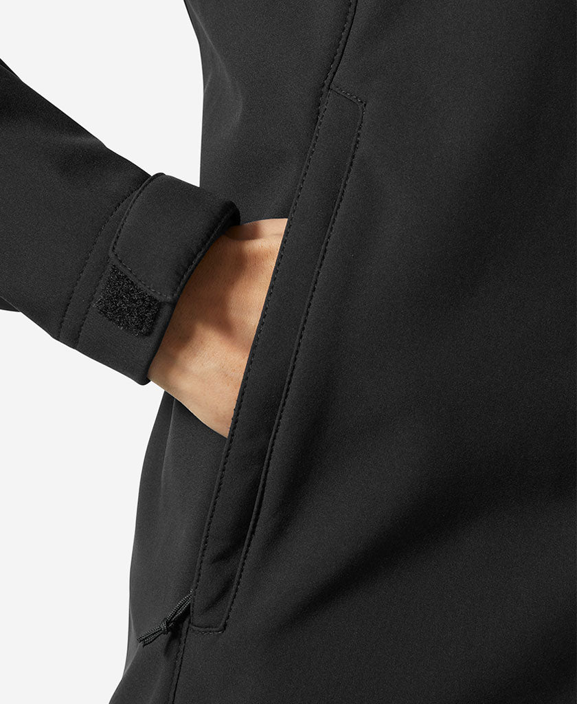 W PARAMOUNT SOFTSHELL JACKET, Black