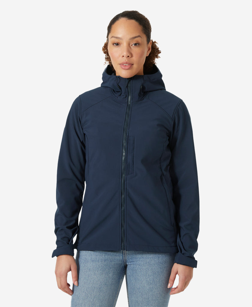 W PARAMOUNT HOOD SOFTSHELL JKT, Navy