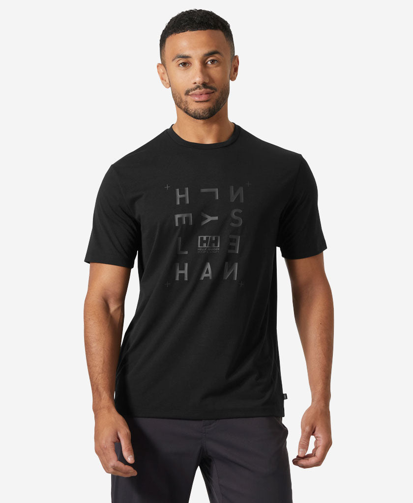 SKOG RECYCLED GRAPHIC T-SHIRT, Black