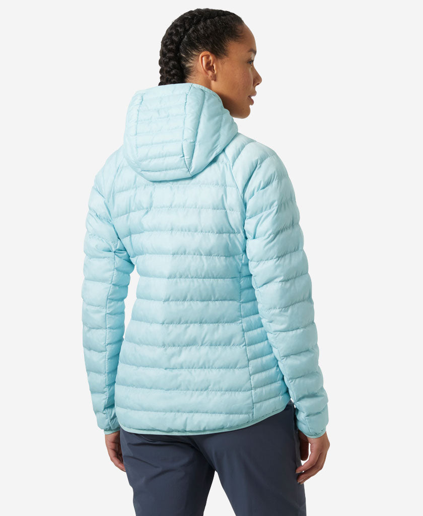 W BANFF HOODED INSULATOR, Barely Blue