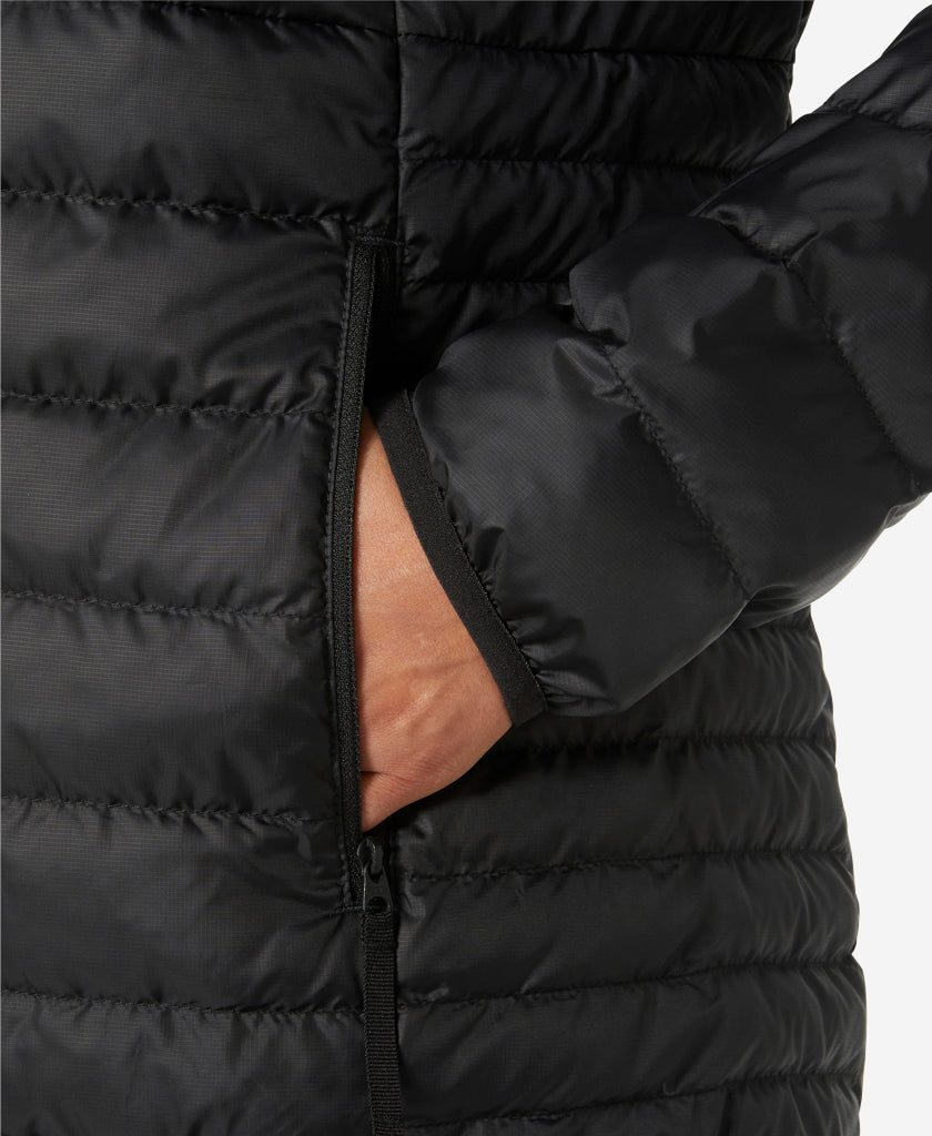 W BANFF HOODED INSULATOR, Black
