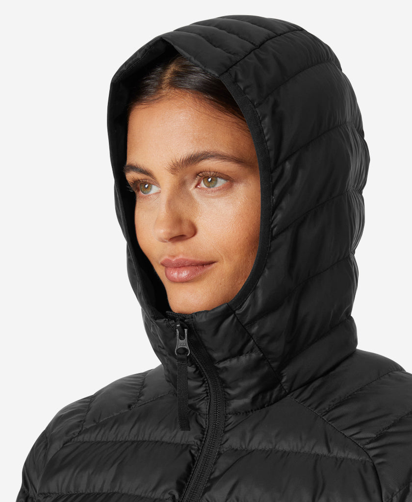 W BANFF HOODED INSULATOR, Black
