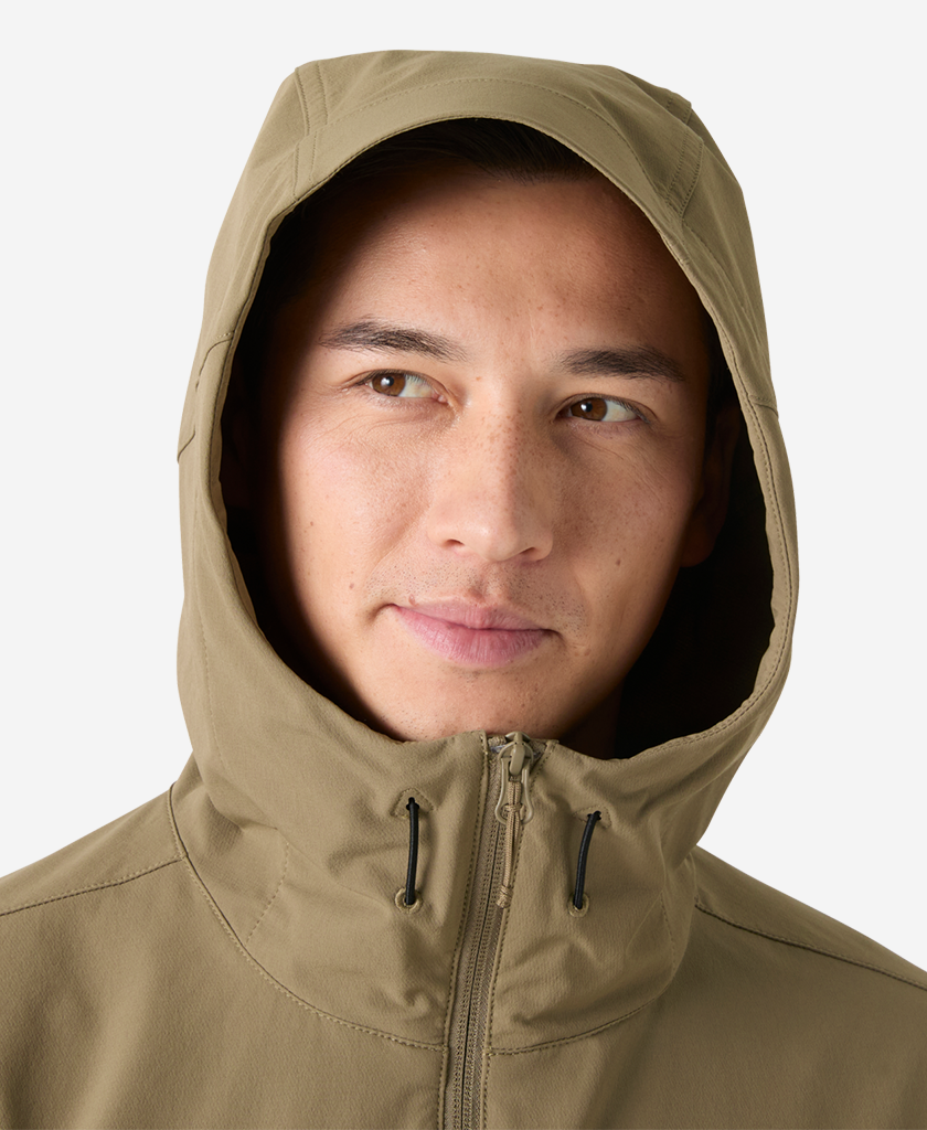 BLAZE SOFTSHELL HOOD, Bedrock