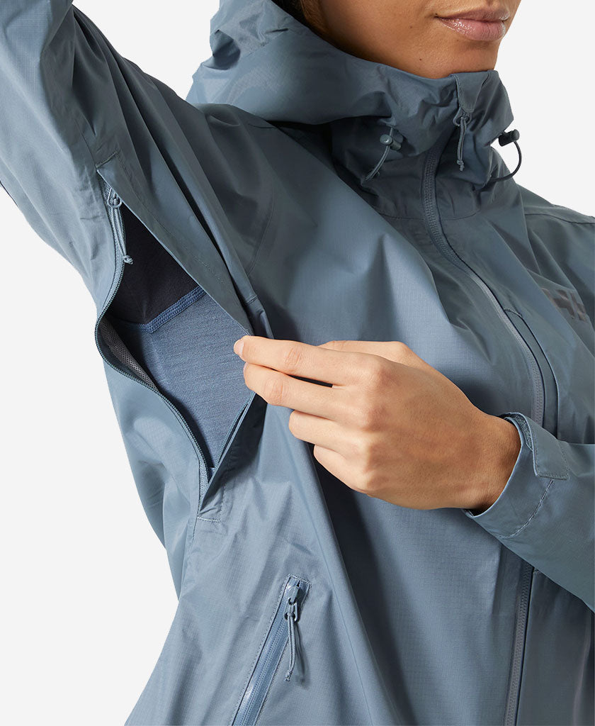 W TERRA MICRO JACKET, Washed Navy