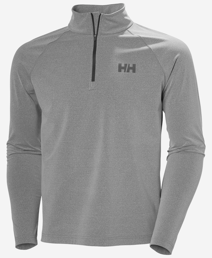 TYRI KNIT 1/2 ZIP, Ebony Melange