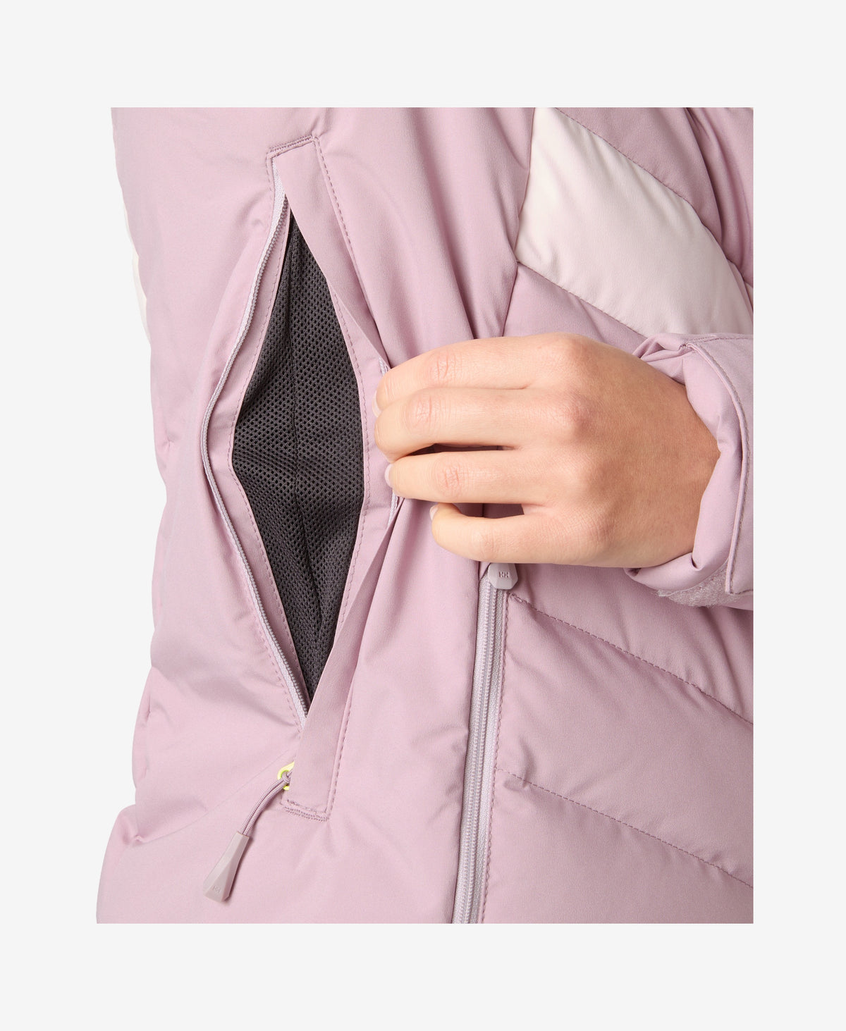 W IMPERIAL PUFFY JACKET, Purple Clay