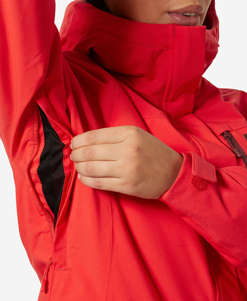 W SNOWPLAY JACKET, Alert Red