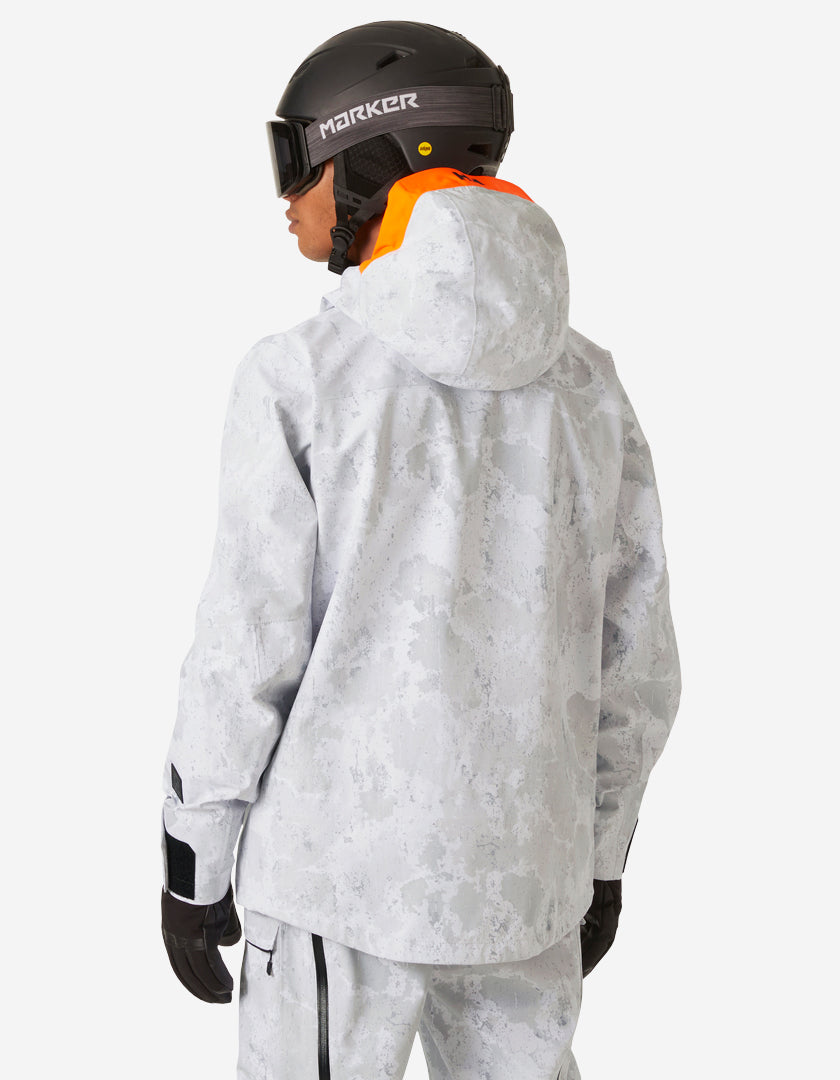 SOGN SHELL 2.0 JACKET, Grey Fog Snow Camo