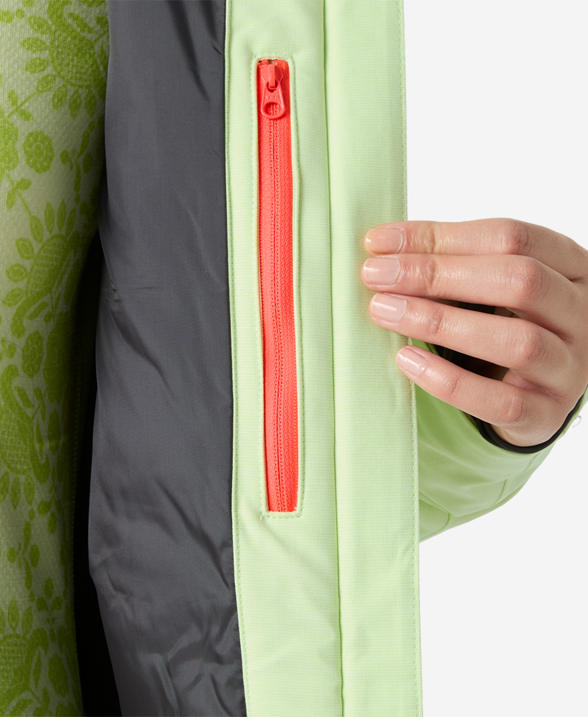 W POWDERQUEEN 3.0 JACKET, Washed Lime
