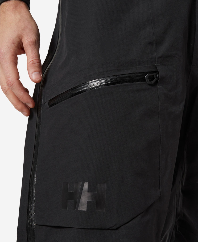Helly Hansen Men's Ridge Infinity Bib Shell Pants Black M