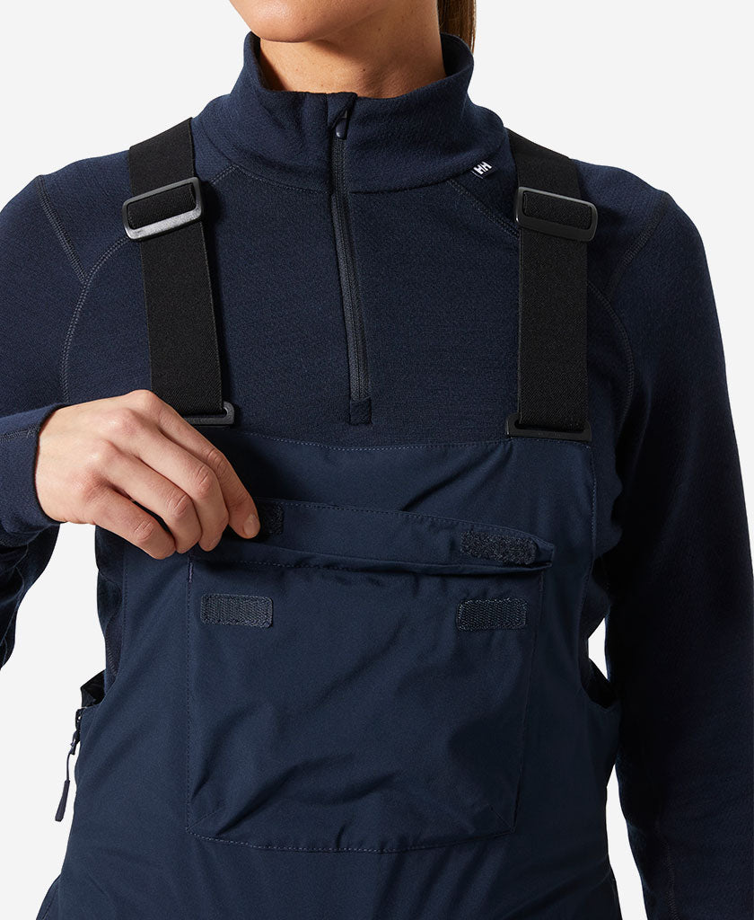 W LEGENDARY INSULATED BIB PANT, Navy