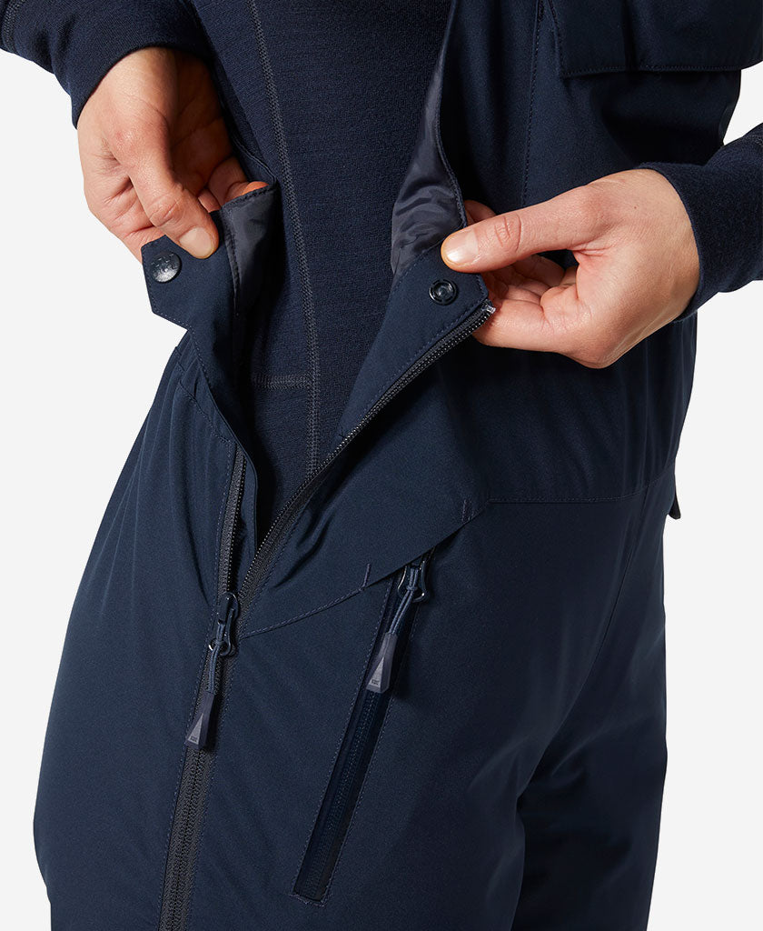 W LEGENDARY INSULATED BIB PANT, Navy