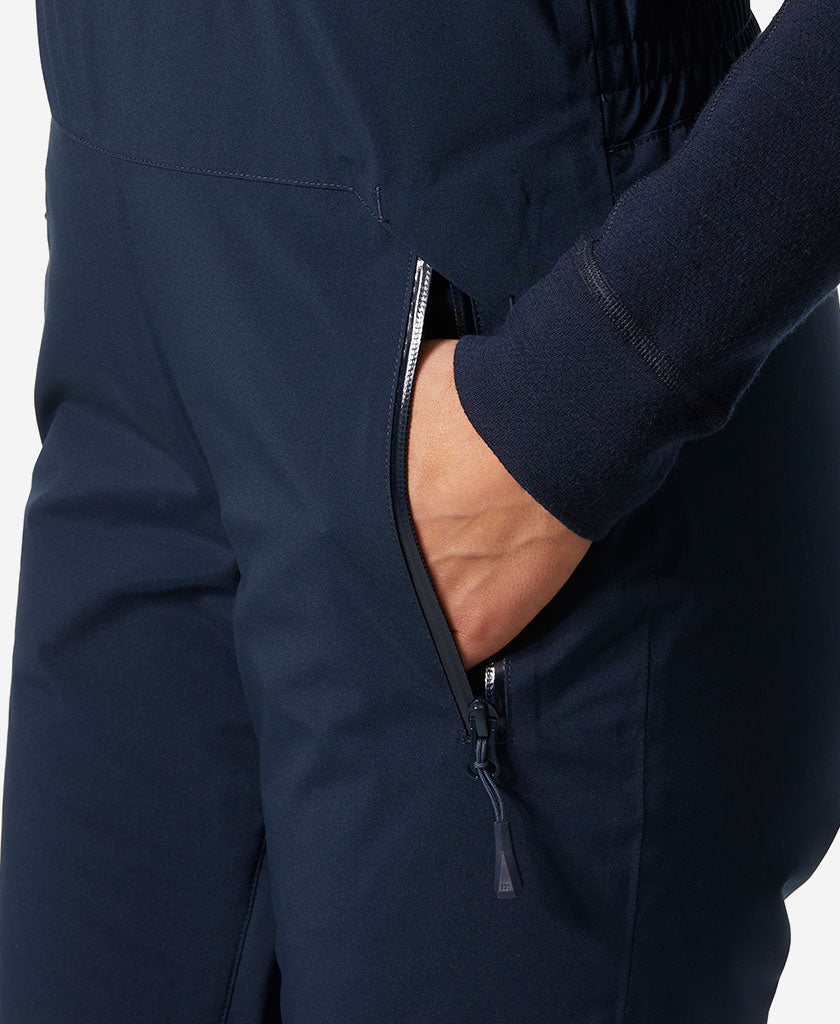 W LEGENDARY INSULATED BIB PANT, Navy