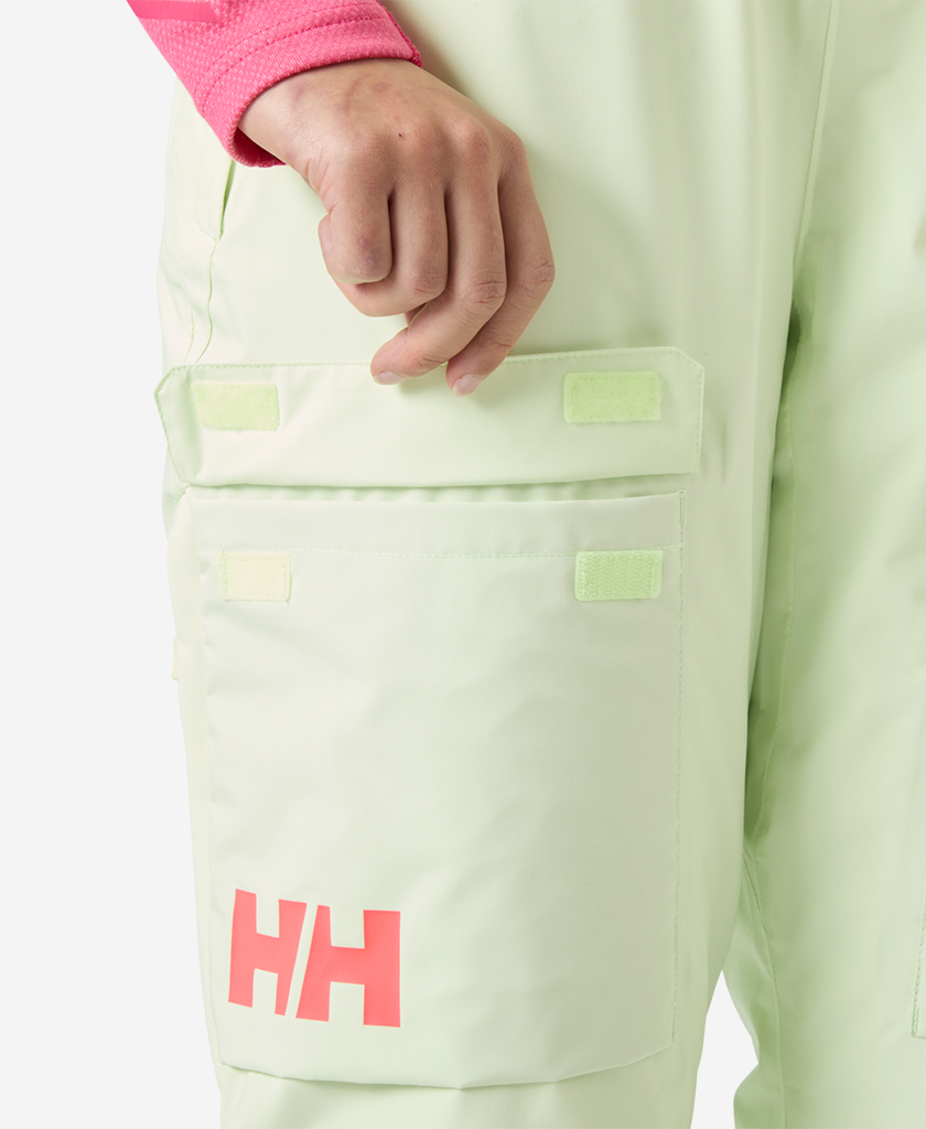 W SWITCH CARGO BIB PANT, Washed Lime