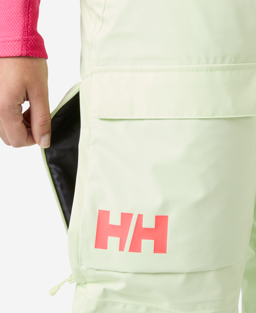 W SWITCH CARGO BIB PANT, Washed Lime
