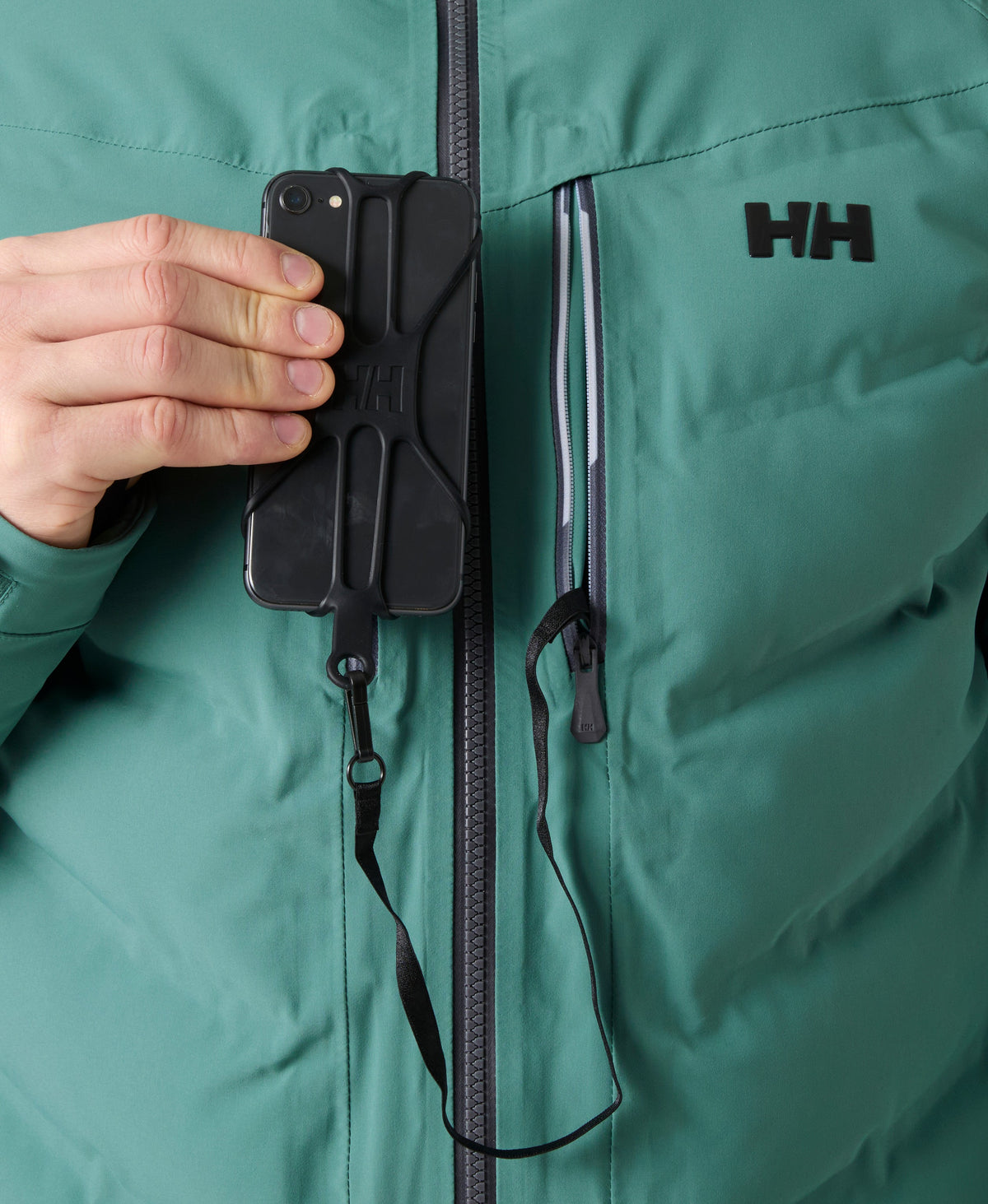 ALPHA PUFFY JACKET, Opal Green