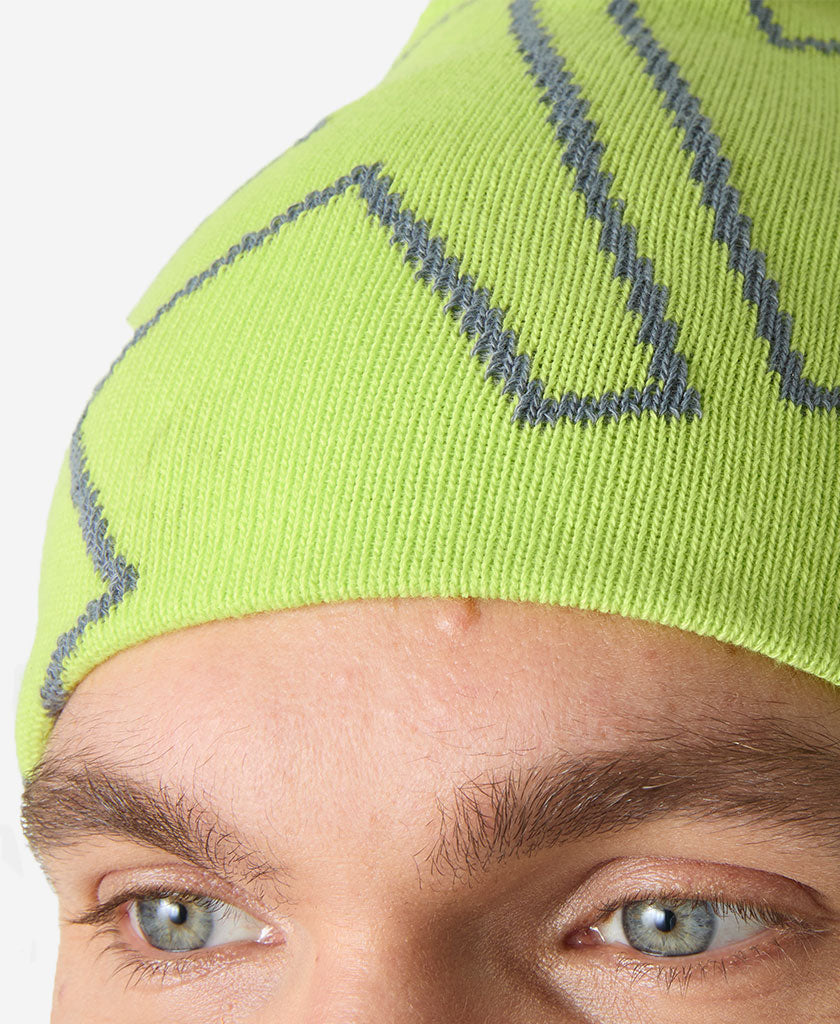 OUTLINE BEANIE, Luminous Green