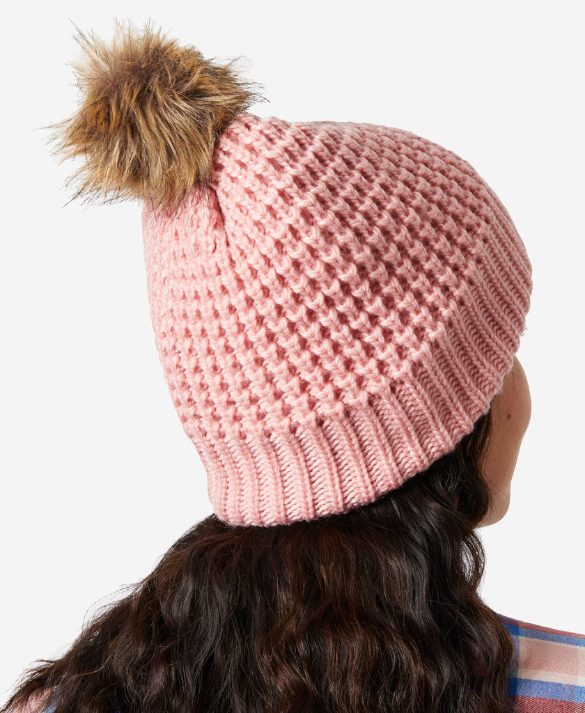 W SNOWFALL BEANIE, Pink Salt