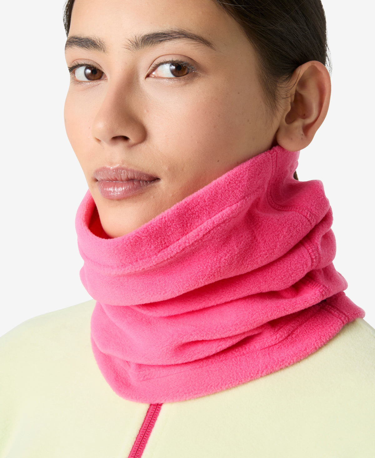 DAYBREAKER FLEECE NECK, Hot Pink