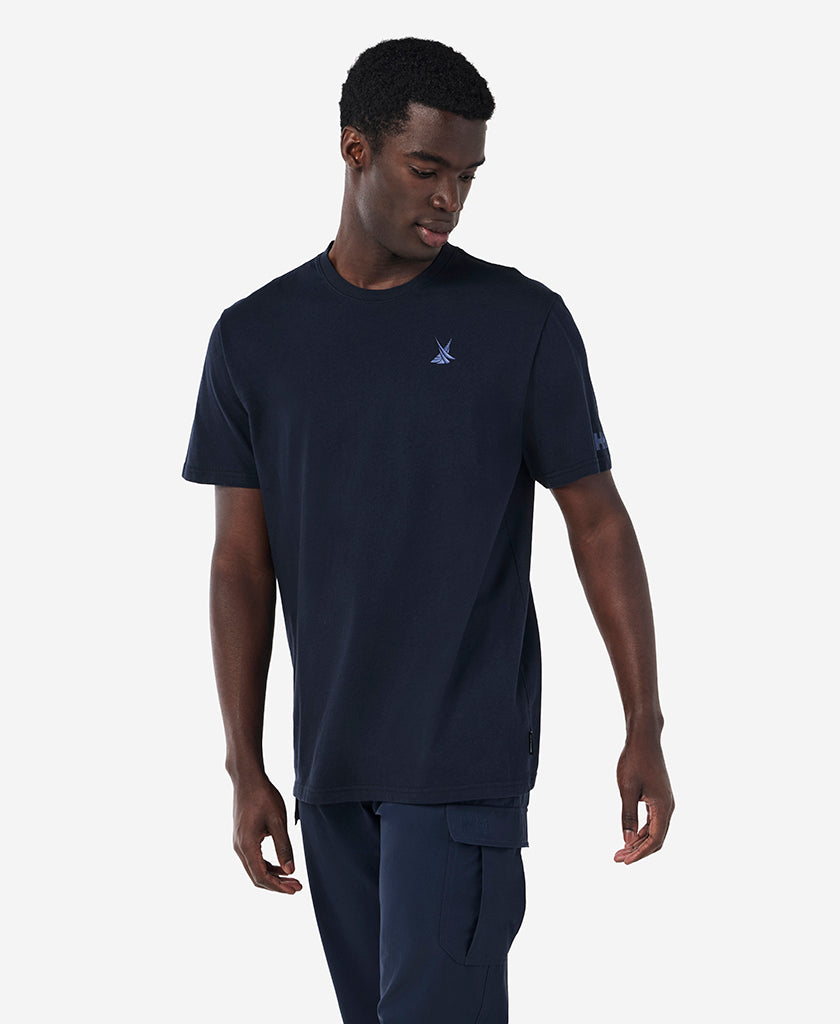 CROSS SAILS T-SHIRT, Navy