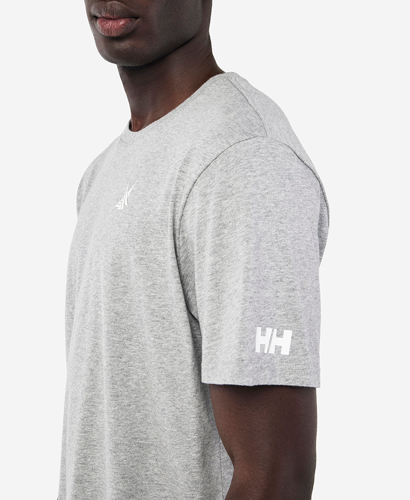 CROSS SAILS T-SHIRT, Grey Melange