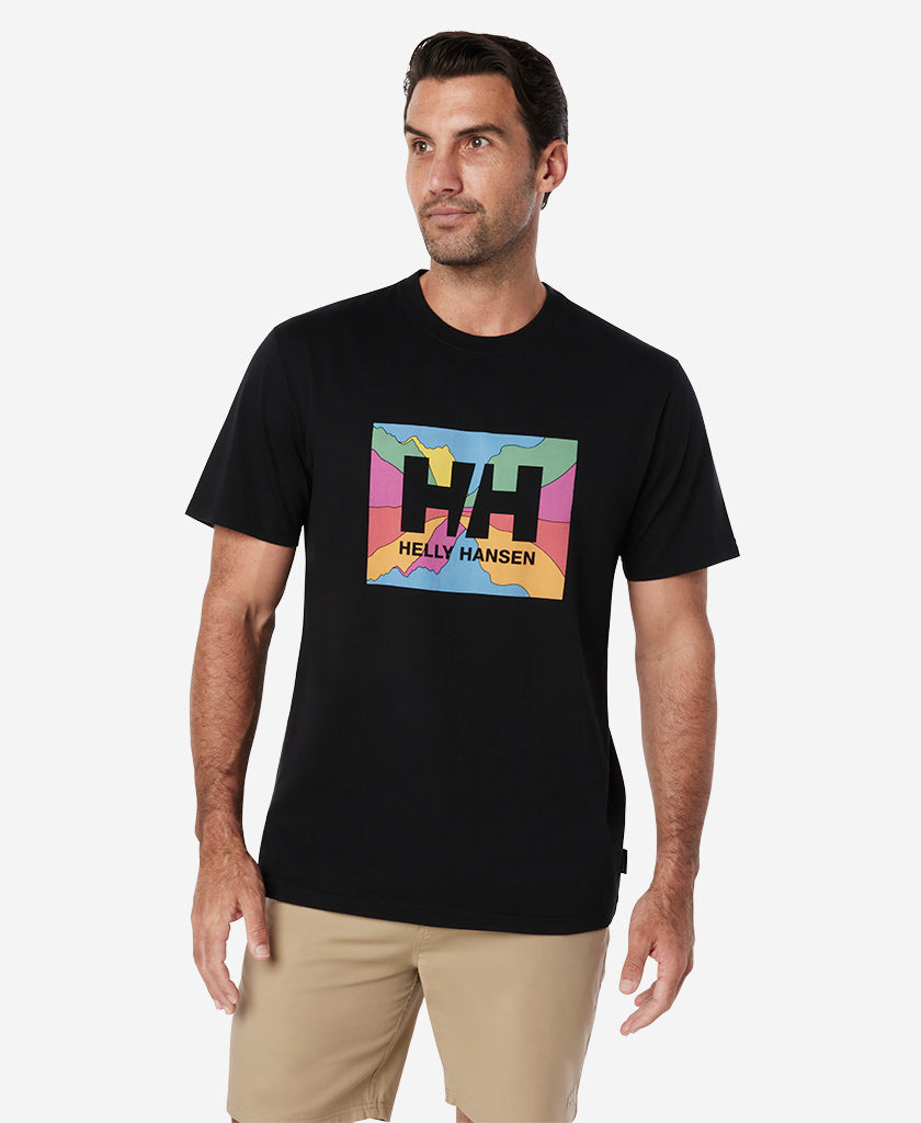 Black Helly Hansen T HH BOX FILL T-SHIRT, Black