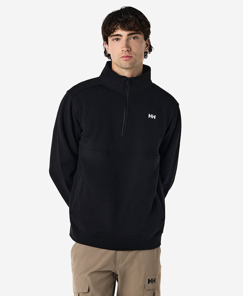 HALF ZIP FLEECE, Black