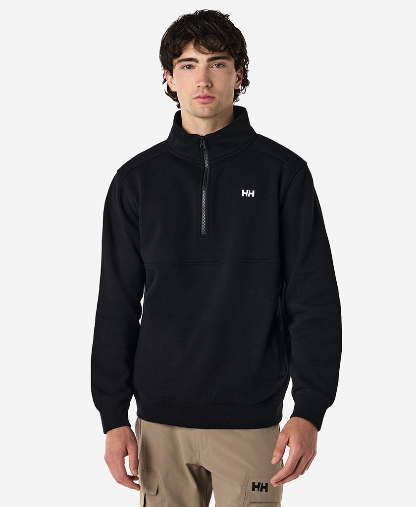 HALF ZIP FLEECE, Black