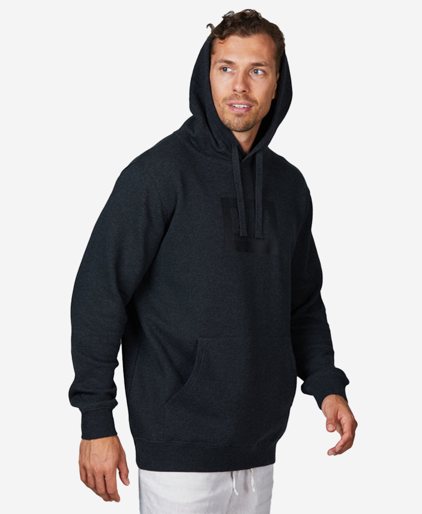 HH BOX HOODIE, Ebony Melange