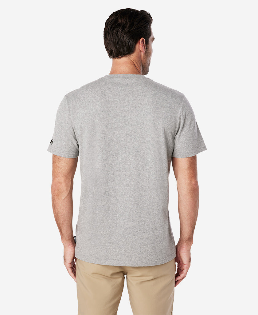Crew T-Shirt For Men In Grey Melange | Cotton T-Shirt | Helly Hansen AU