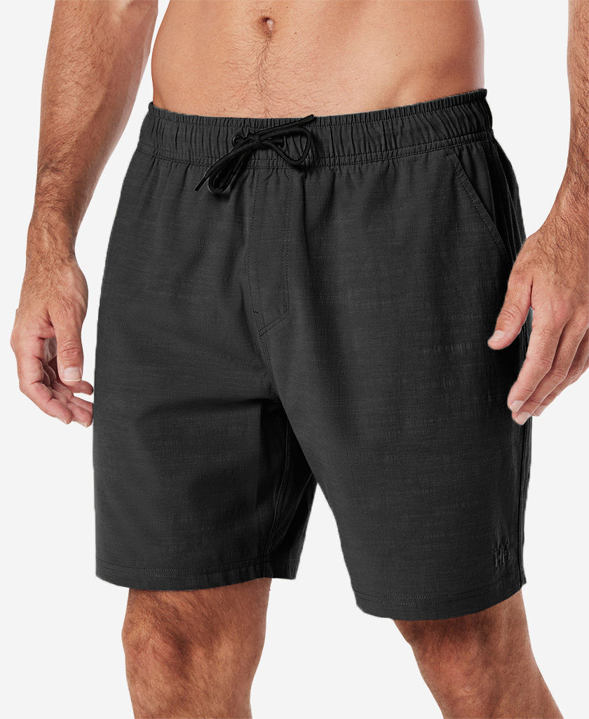 NORSE SLUB VOLLEY BOARDSHORT, Black