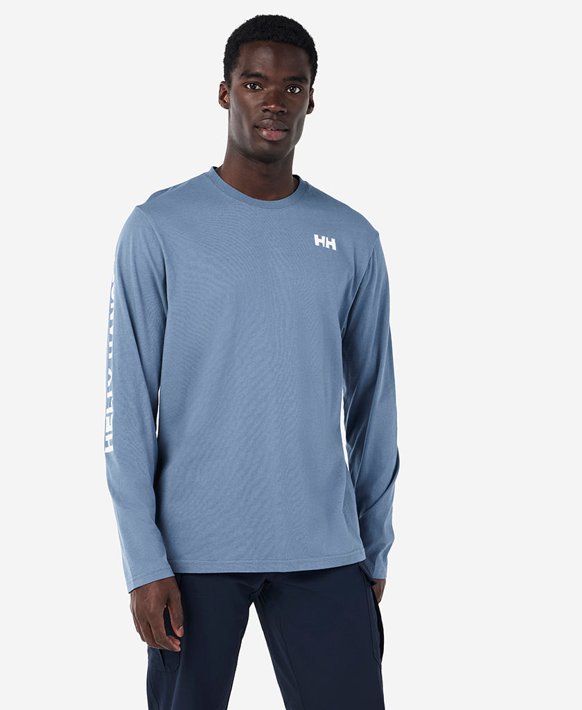 ERVIK L/S T-SHIRT, Washed Navy