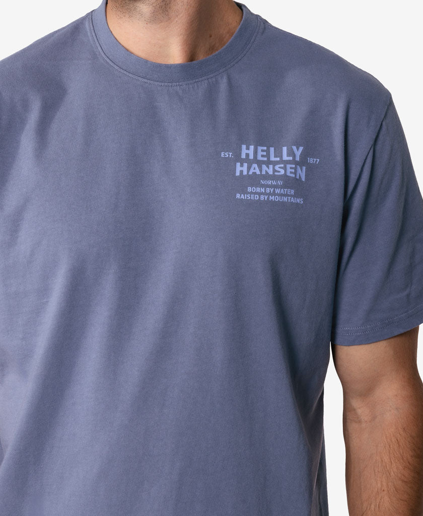 SHORE T-SHIRT, Washed Navy