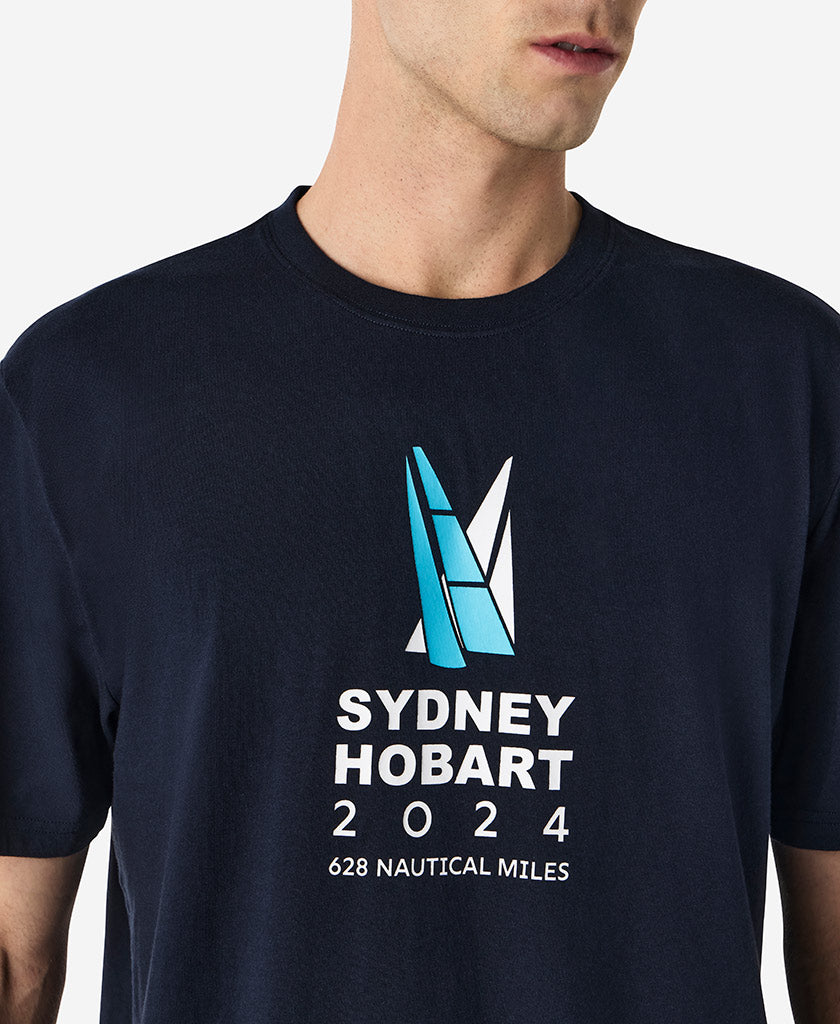 CROSS SAILS T-SHIRT, Navy